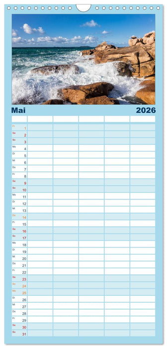 Unterwegs in der Bretagne (CALVENDO Familienplaner 2026)