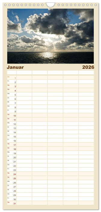 Meer und Küste (CALVENDO Familienplaner 2026)