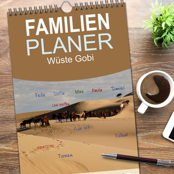 Wüste Gobi (CALVENDO Familienplaner 2026)