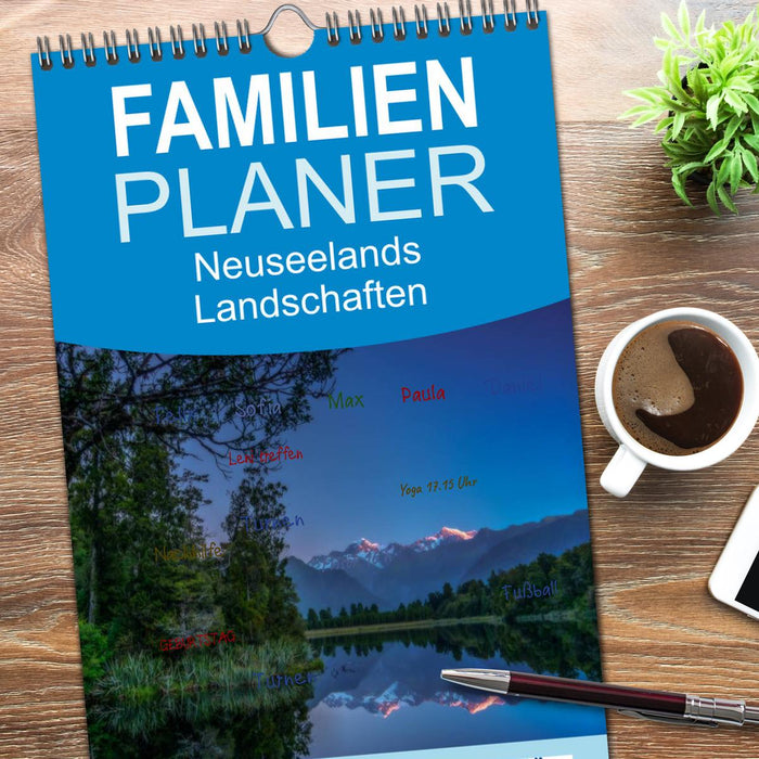 Neuseelands Landschaften (CALVENDO Familienplaner 2026)