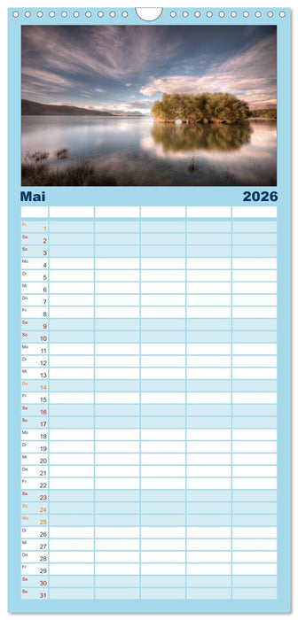 Neuseelands Landschaften (CALVENDO Familienplaner 2026)