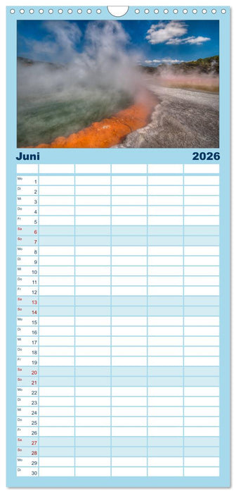 Neuseelands Landschaften (CALVENDO Familienplaner 2026)