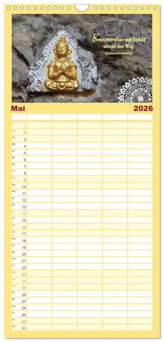 Spirituelles aus Asien - Weisheiten 2026 (CALVENDO Familienplaner 2026)