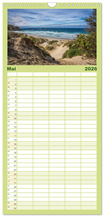 Traumhafte Wege - Unterwegs auf Neuseelands Südinsel (CALVENDO Familienplaner 2026)