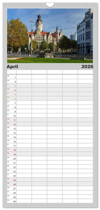 Reise durch Leipzig (CALVENDO Familienplaner 2026)