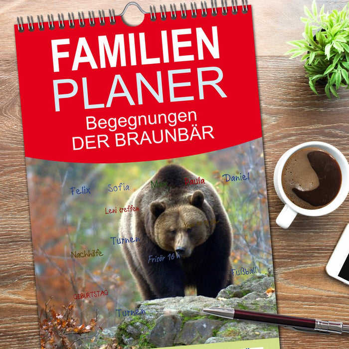 Begegnungen DER BRAUNBÄR (CALVENDO Familienplaner 2026)