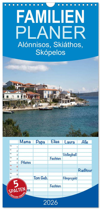 Alónnisos, Skiáthos, Skópelos (CALVENDO Familienplaner 2026)
