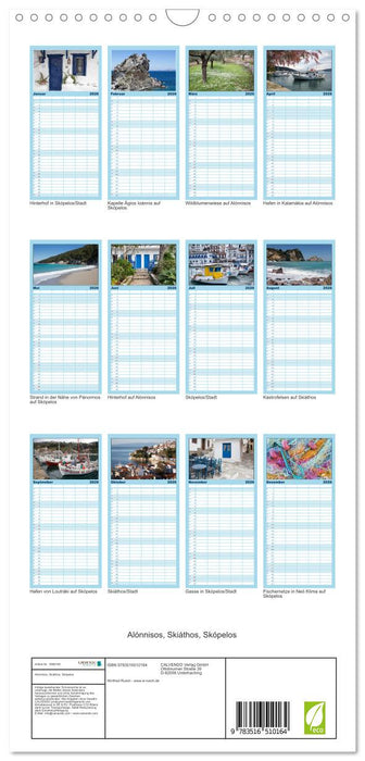 Alónnisos, Skiáthos, Skópelos (CALVENDO Familienplaner 2026)