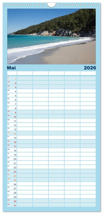 Alónnisos, Skiáthos, Skópelos (CALVENDO Familienplaner 2026)