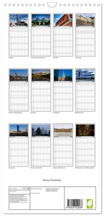 Wiener Eindrücke (CALVENDO Familienplaner 2026)