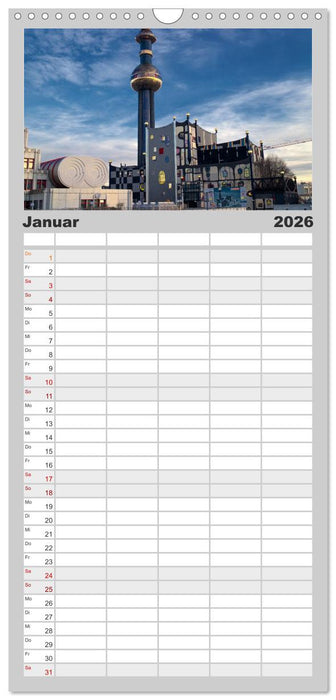 Wiener Eindrücke (CALVENDO Familienplaner 2026)
