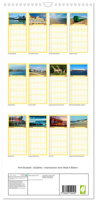 Port Elizabeth - Südafrika - Impressionen einer Stadt in Bildern (CALVENDO Familienplaner 2026)