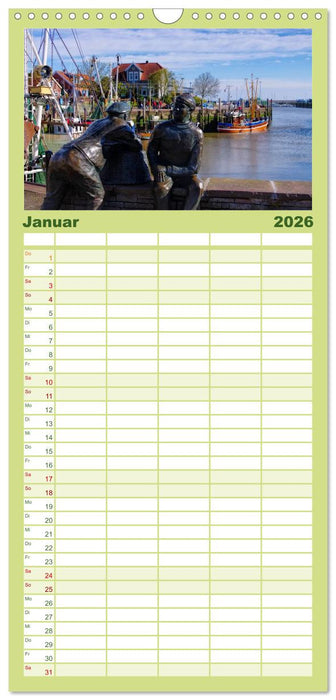 Neuharlingersiel - Ostfrieslands schönstes Hafenstädtchen (CALVENDO Familienplaner 2026)