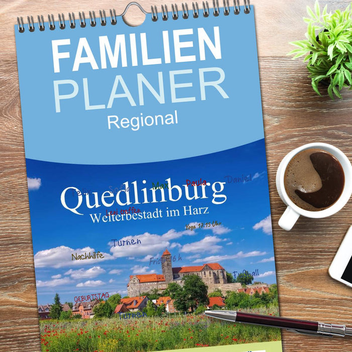 Quedlinburg - Welterbestadt im Harz (CALVENDO Familienplaner 2026)