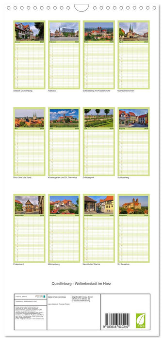 Quedlinburg - Welterbestadt im Harz (CALVENDO Familienplaner 2026)