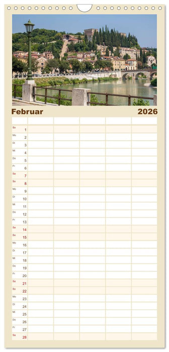 VERONA Historisches Stadtherz (CALVENDO Familienplaner 2026)