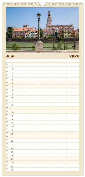 VERONA Historisches Stadtherz (CALVENDO Familienplaner 2026)