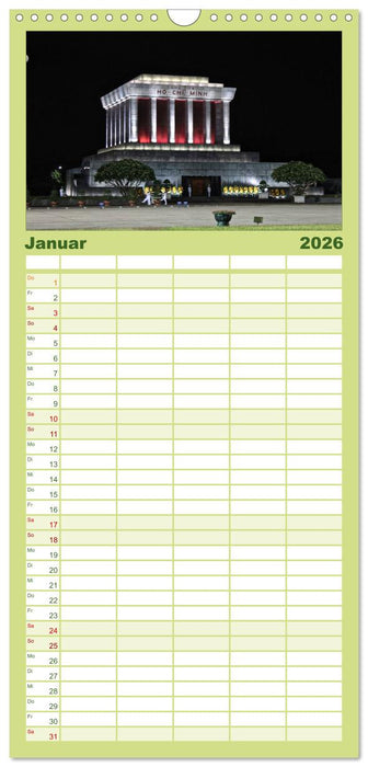 Vietnam – Land der Kontraste 2026 (CALVENDO Familienplaner 2026)