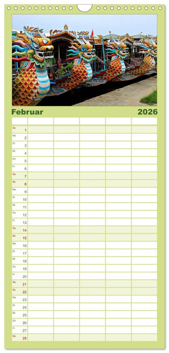 Vietnam – Land der Kontraste 2026 (CALVENDO Familienplaner 2026)