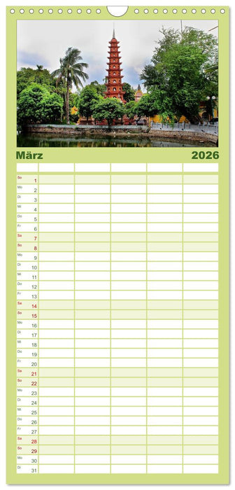 Vietnam – Land der Kontraste 2026 (CALVENDO Familienplaner 2026)