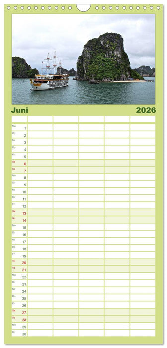 Vietnam – Land der Kontraste 2026 (CALVENDO Familienplaner 2026)