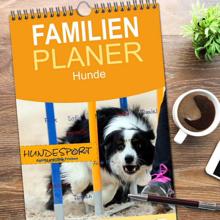 HUNDESPORT - Agility und Dog Frisbee (CALVENDO Familienplaner 2026)