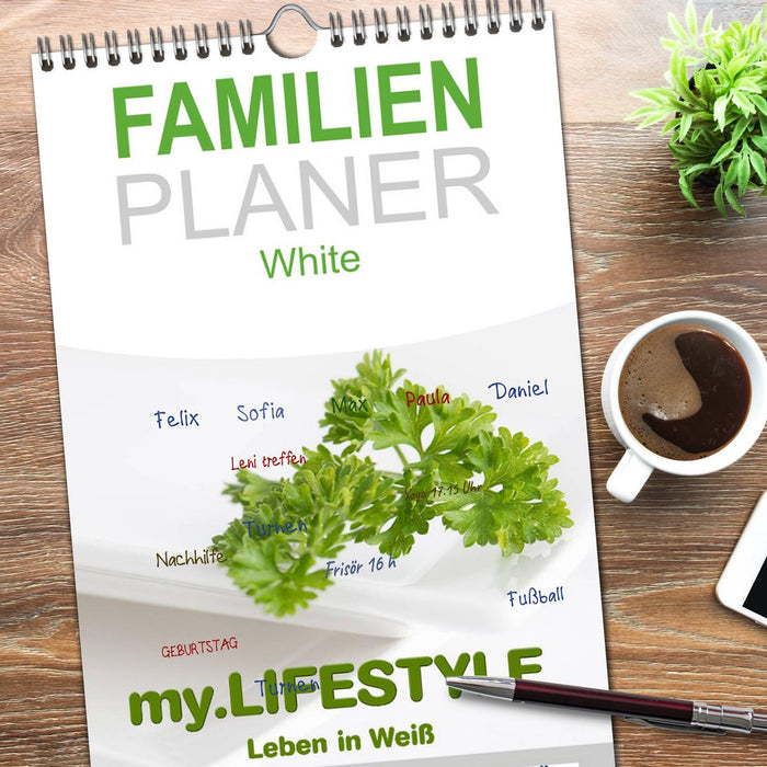 my.LIFESTYLE - Leben in Weiß (CALVENDO Familienplaner 2026)