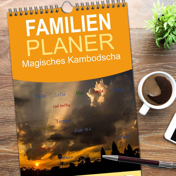 Magisches Kambodscha (CALVENDO Familienplaner 2026)