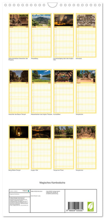 Magisches Kambodscha (CALVENDO Familienplaner 2026)
