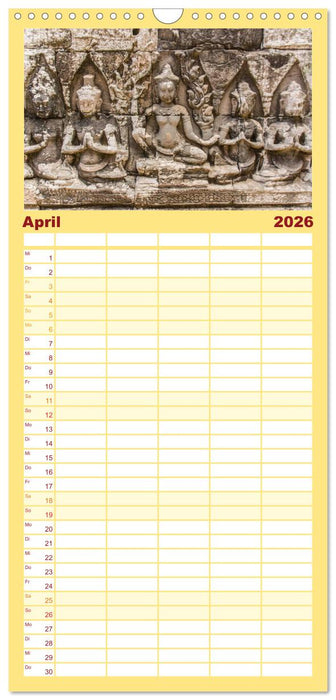 Magisches Kambodscha (CALVENDO Familienplaner 2026)