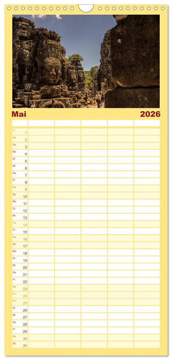 Magisches Kambodscha (CALVENDO Familienplaner 2026)