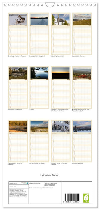 Heimat der Samen (CALVENDO Familienplaner 2026)