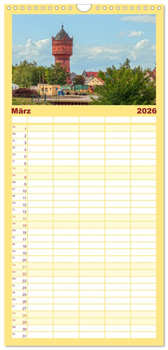 Wassertürme zwischen gestern und heute (CALVENDO Familienplaner 2026)