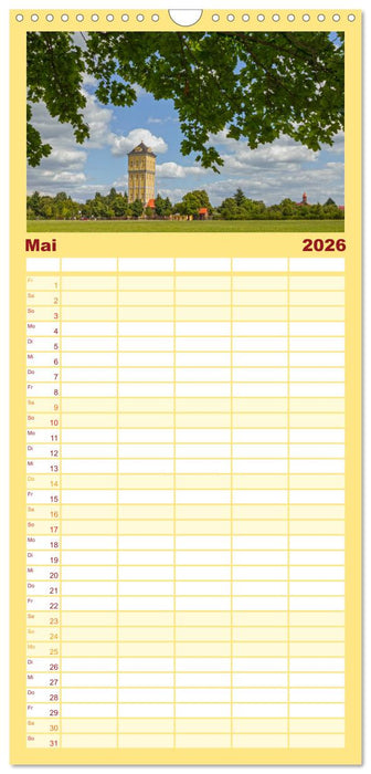 Wassertürme zwischen gestern und heute (CALVENDO Familienplaner 2026)