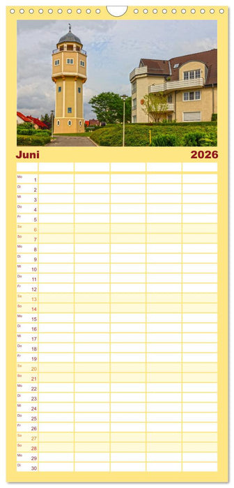 Wassertürme zwischen gestern und heute (CALVENDO Familienplaner 2026)