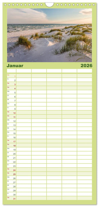 Sehnsucht nach Bornholm (CALVENDO Familienplaner 2026)