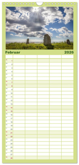 Sehnsucht nach Bornholm (CALVENDO Familienplaner 2026)