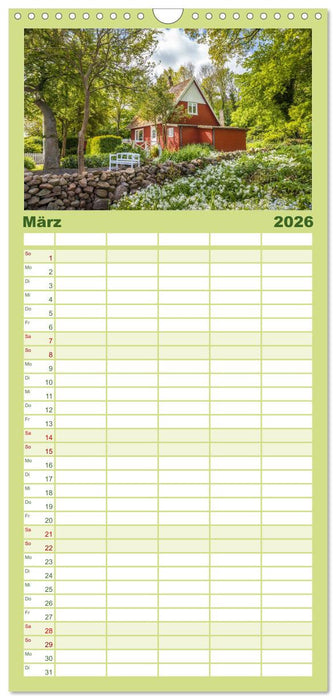 Sehnsucht nach Bornholm (CALVENDO Familienplaner 2026)