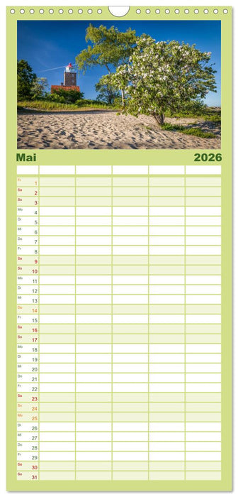 Sehnsucht nach Bornholm (CALVENDO Familienplaner 2026)