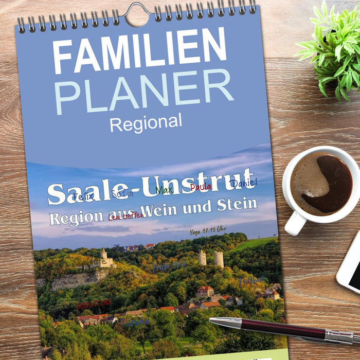 Saale-Unstrut - Region aus Wein und Stein (CALVENDO Familienplaner 2026)