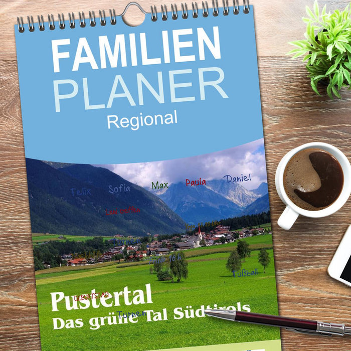 Pustertal - Das grüne Tal Südtirols (CALVENDO Familienplaner 2026)