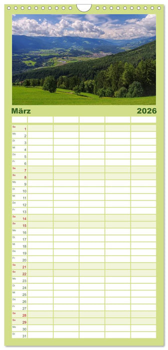 Pustertal - Das grüne Tal Südtirols (CALVENDO Familienplaner 2026)