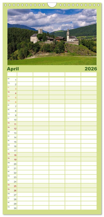 Pustertal - Das grüne Tal Südtirols (CALVENDO Familienplaner 2026)