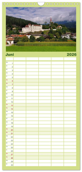 Pustertal - Das grüne Tal Südtirols (CALVENDO Familienplaner 2026)