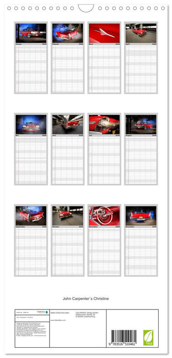 John Carpenter´s Christine (CALVENDO Familienplaner 2026)