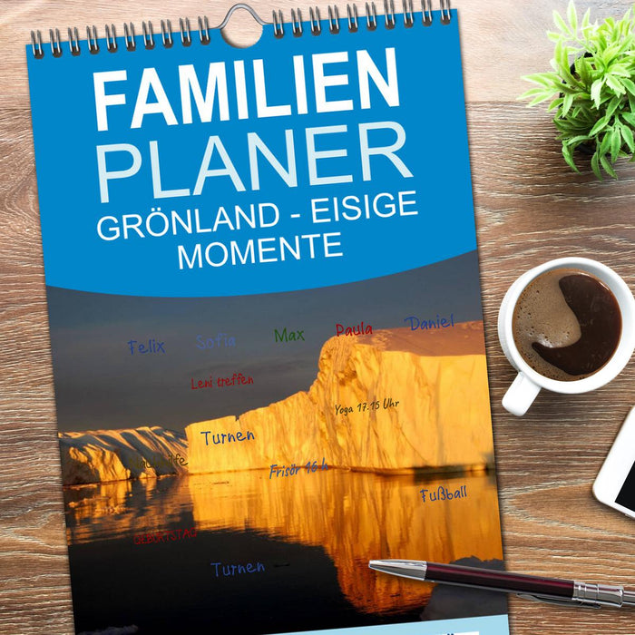 GRÖNLAND - EISIGE MOMENTE (CALVENDO Familienplaner 2026)