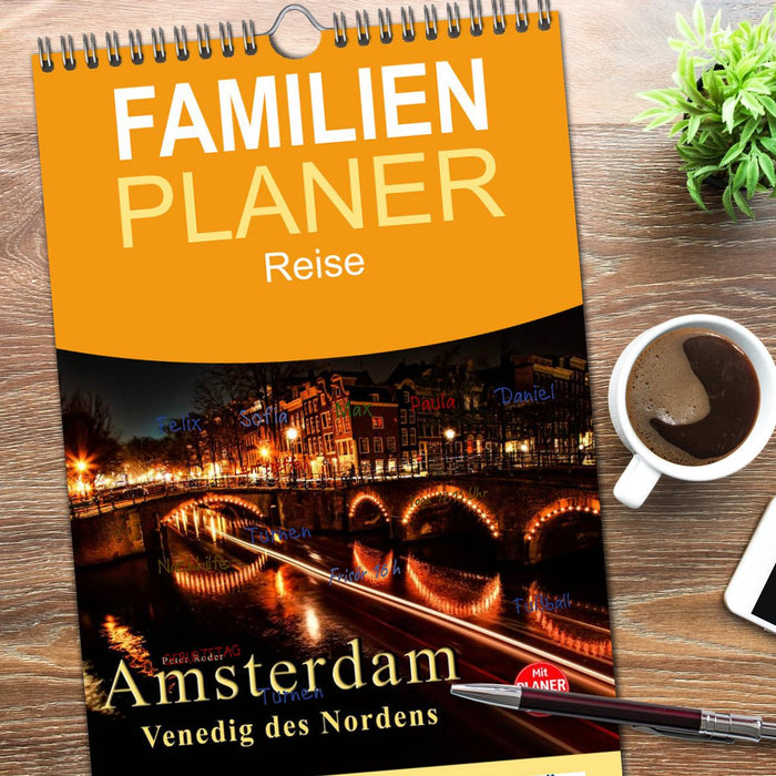 Amsterdam - Venedig des Nordens (CALVENDO Familienplaner 2026)