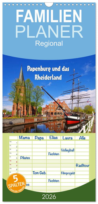 Papenburg und das Rheiderland (CALVENDO Familienplaner 2026)