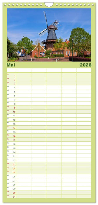 Papenburg und das Rheiderland (CALVENDO Familienplaner 2026)