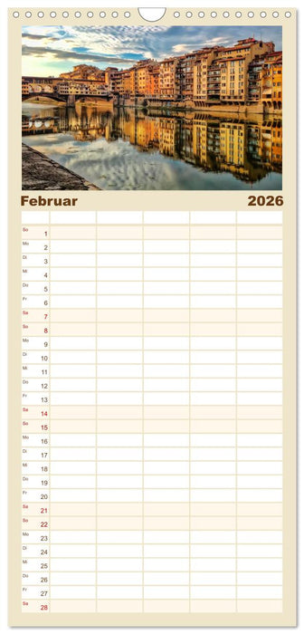 Bühne frei für die Toskana (CALVENDO Familienplaner 2026)